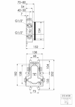 Steinberg UP Unterputzkörper Für Thermostat Mit Temperaturregulierung M. 3-Wege-Umsteller 0104130 8 Steinberg UP Unterputzkörper Für Thermostat Mit Temperaturregulierung M. 3-Wege-Umsteller 0104130 -Bad Zubehörgeschäft 010 4130 tz 1280x1280