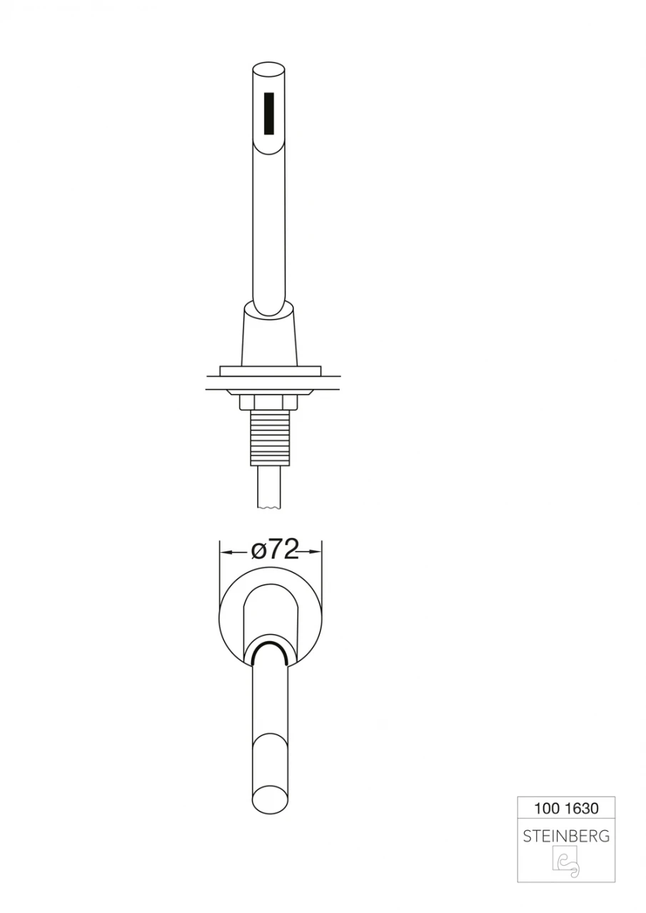 Steinberg Serie 100 Schlauchdurchführung Für Wannenrand Mit Handbrause Matt Black 1001630S 2 Steinberg Serie 100 Schlauchdurchführung Für Wannenrand Mit Handbrause Matt Black 1001630S – Bild 2