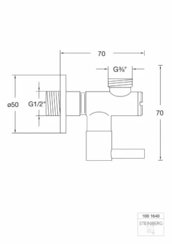 Steinberg Serie 100 Eckventil M. 3/8''-Anschluss Für Flexschlauch, 1001640 Chrom -Bad Zubehörgeschäft 100 1640 tz 1280x1280