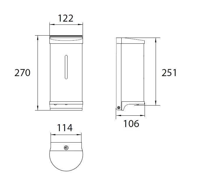 EMCO System 2 Sensor-Hygienemittelspender Für Flüssigdesinfektionsmittel 3521 001 07 – Bild 2
