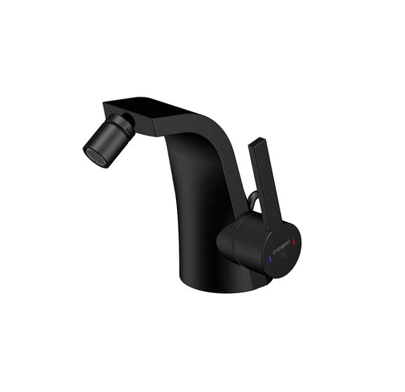 Steinberg Serie 260 Bidet-Einhebelmischer M. Ablaufgarnitur, Matt Black, 260 1300 S 1 Steinberg Serie 260 Bidet-Einhebelmischer M. Ablaufgarnitur, Matt Black, 260 1300 S