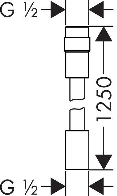 Hansgrohe AXOR Brauseschlauch 1,25 M Mit Volumenkontrolle Polished Brass, 28127930 2 Hansgrohe AXOR Brauseschlauch 1,25 M Mit Volumenkontrolle Polished Brass, 28127930 – Bild 2