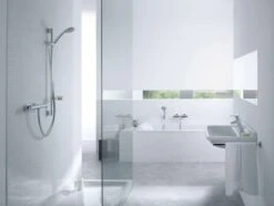 Hansgrohe Croma 100 Brausesystem Aufputz Multi Ecostat Comfort Thermostat U. Brausestange 0,90m 2708 -Bad Zubehörgeschäft 37 hap06011 tif 1280x1280