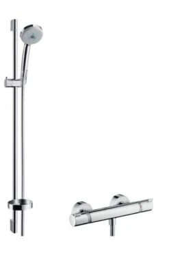 Hansgrohe Croma 100 Brausesystem Aufputz Multi Ecostat Comfort Thermostat U. Brausestange 0,90m 2708