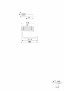 Steinberg Serie 450 Papierhalter O. Deckel, Chrom -Bad Zubehörgeschäft 450 2800 tz 1280x1280