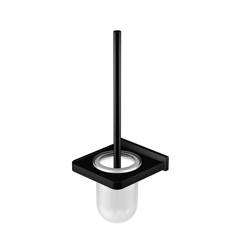 Steinberg Serie 450 Bürstengarnitur Mit Glas Satiniert, Aus Messing, Matt Black 1 Steinberg Serie 450 Bürstengarnitur Mit Glas Satiniert, Aus Messing, Matt Black