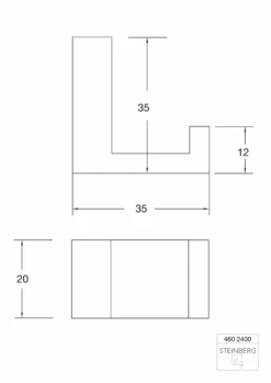 Steinberg Serie 460 Handtuchhaken Aus Messing, Chrom -Bad Zubehörgeschäft 460 2400 tz 1280x1280