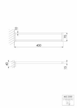 Steinberg Serie 460 Handtuchhalter Chrom -Bad Zubehörgeschäft 460 2550 tz 1280x1280