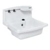 SANIT Multiset Funktionsbecken / Ausgußbecken Weiß 550x450mm M. Seifenschale & 2 Haken 60005010099
