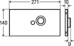 Viega WC Betätigungsplatten Visign For Public 5 8326.16 Edelstahl Weiß-alpin 699536 -Bad Zubehörgeschäft DDm832616 1280x1280