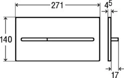 Viega WC Betätigungsplatte Visign For More 104 8354.1 In Verchromt 598457 -Bad Zubehörgeschäft DDm83541 1280x1280