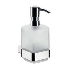 Emco Loft Seifenspender Glas Satiniert, Kunststoffpumpe, Chrom 052100101