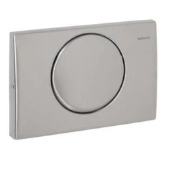 Geberit Delta10 Betätigungsplatte Für Spül-Stopp-Spülung, Verschraubbar Edelstahl 115101005