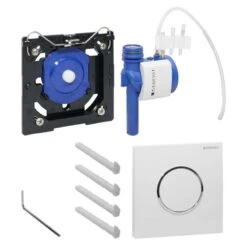 Geberit HyTouch UR-Handauslösung Pneumatisch, Kunststoff, Sigma10, Weiß/hgl.-verchromt