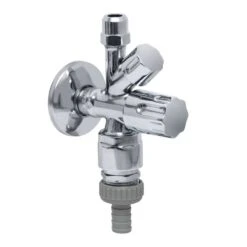 Kombieckventil Kombinationseckventil Eckventil Mit Belüfter Mit RV Chrom