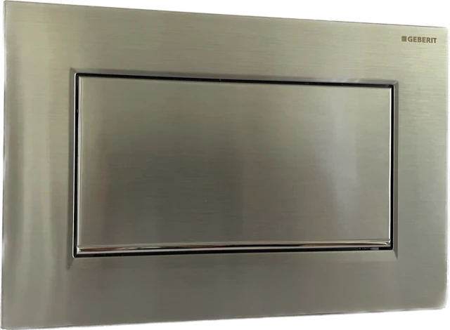 Geberit Sigma30 Betätigungsplatte Für Spül-Stopp-Spülung, Verschraubbar Verchromt, Gebürstet 115893K 1 Geberit Sigma30 Betätigungsplatte Für Spül-Stopp-Spülung, Verschraubbar Verchromt, Gebürstet 115893K