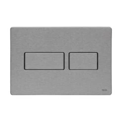 TECEsolid WC-Betätigungsplatte Edelstahl Gebürstet Mit Antifingerprint Für Zweimengentechnik 9240434