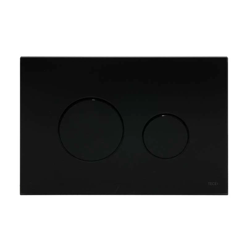 TECE Betätigungsplatte Glas TECEloop Für WC-Zweimengentechnik, Glas Schwarz, Tasten Schwarz 9240657 2 TECE Betätigungsplatte Glas TECEloop Für WC-Zweimengentechnik, Glas Schwarz, Tasten Schwarz 9240657 – Bild 2