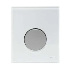 TECE Urinalbetätigung TECEloop Inkl. Kartusche, Glas Weiß, Tasten Chrom Matt 9242659