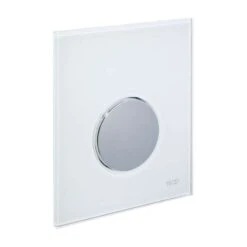 TECE Urinalbetätigung TECEloop Inkl. Kartusche, Glas Weiß, Taste Chrom Glänzend 9242660