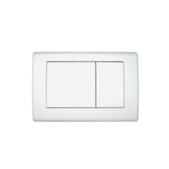 TECE WC-Betätigungsplatte TECEplanus Edelstahl Für Zweimengentechnik, Weiß 9240324