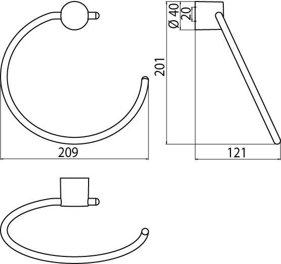 Emco Rondo 2 Handtuchring Starr, Rechts Offen, Chrom 455500100 2 Emco Rondo 2 Handtuchring Starr, Rechts Offen, Chrom 455500100 – Bild 2