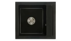 ZELVO Küchenspüle, Spülbecken, Spüle Granit Schwarz 520 X 490 X 210 Mm Model 2