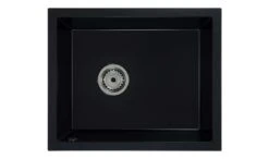 ZELVO Küchenspüle, Spülbecken, Spüle Granit Schwarz 560 X 460 X 200 Mm Model 6