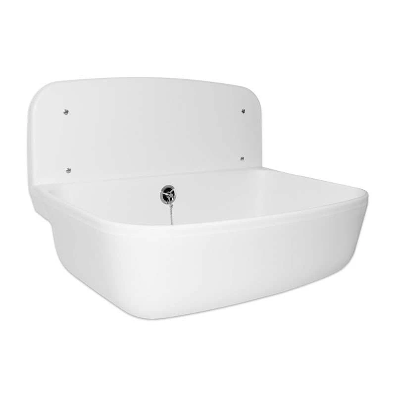 ABU PRACTIC Ausgussbecken Weiss 495 X 345 Mm, Aus KS Mit Überlauf 1 ABU PRACTIC Ausgussbecken Weiss 495 X 345 Mm, Aus KS Mit Überlauf