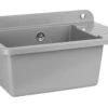 ZELVO COMPACT Kunststoff - Ausgussbecken Dunkler Granit Waschbecken Waschtrog Spülbecken 505 X 345 X