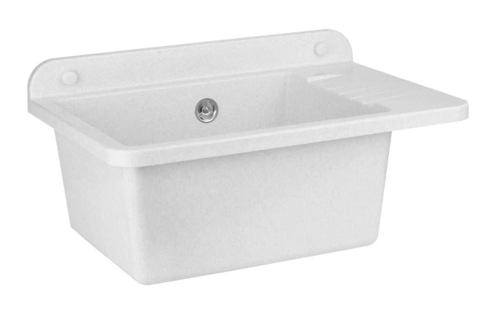 ZELVO COMPACT Kunststoff - Ausgussbecken Heller Granit Waschbecken Waschtrog Spülbecken 505 X 345 X 1 ZELVO COMPACT Kunststoff - Ausgussbecken Heller Granit Waschbecken Waschtrog Spülbecken 505 X 345 X