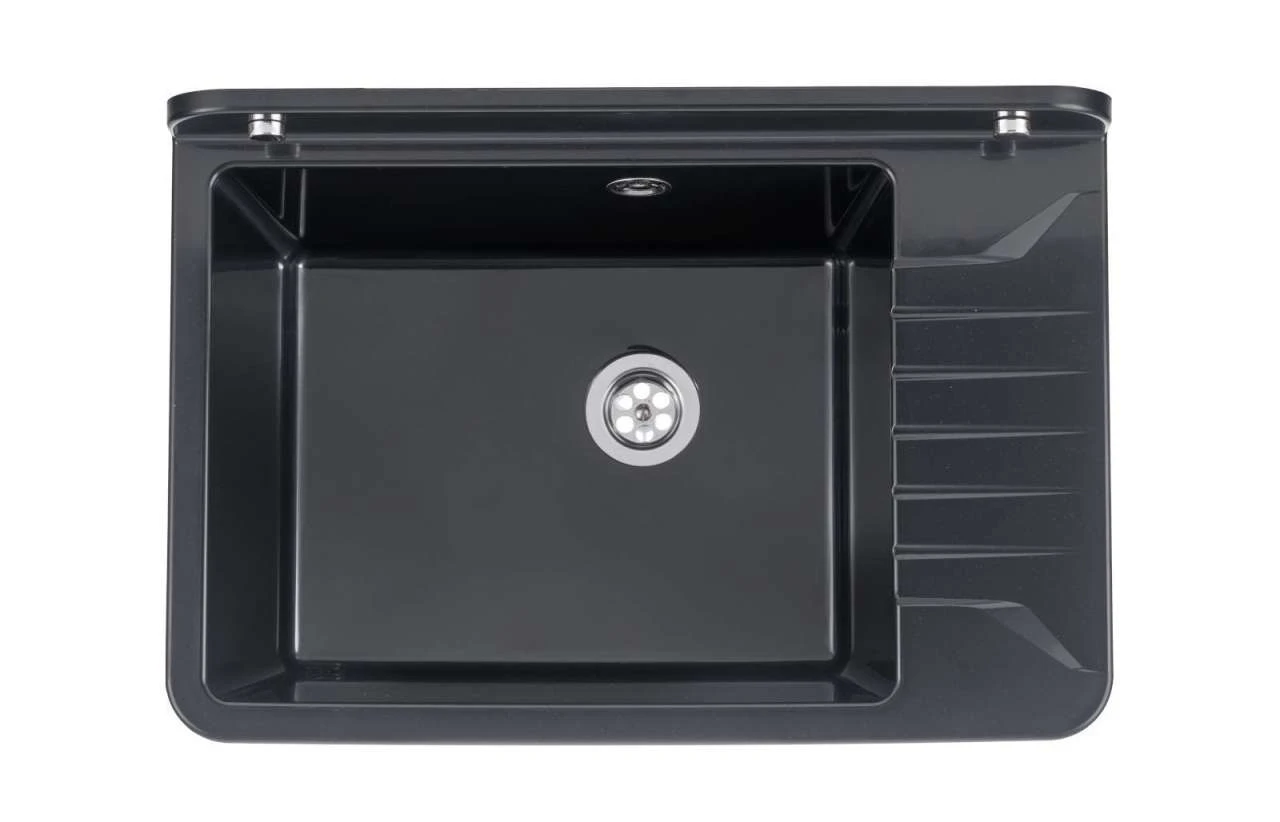 ZELVO COMPACT Kunststoff - Ausgussbecken Schwarzer Granit Waschbecken Waschtrog Spülbecken 505 X 345 2 ZELVO COMPACT Kunststoff - Ausgussbecken Schwarzer Granit Waschbecken Waschtrog Spülbecken 505 X 345 – Bild 2