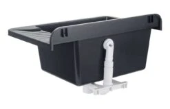 ZELVO COMPACT Kunststoff - Ausgussbecken Schwarzer Granit Waschbecken Waschtrog Spülbecken 505 X 345 6 ZELVO COMPACT Kunststoff - Ausgussbecken Schwarzer Granit Waschbecken Waschtrog Spülbecken 505 X 345 -Bad Zubehörgeschäft compact czarny tyl 2 1280x1280