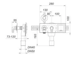 DALLMER Wandeinbau-Waschgeräte-Siphon 405 E, DN 40/DN 50, 130518 -Bad Zubehörgeschäft dlv 130518 1280x1280