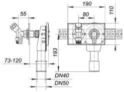 DALLMER Wandeinbau-Waschgeräte-Siphon 406, DN 40/DN 50, 130600 -Bad Zubehörgeschäft dlv 130600 1280x1280