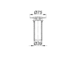DALLMER Abdeckhaube TELOS Mit Standrohr, Verchromt, 150516 -Bad Zubehörgeschäft dlv 150516 1280x1280