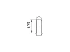 DALLMER Standrohr, Kunststoff, Verchromt, 100 Mm, 170156 -Bad Zubehörgeschäft dlv 170156 1280x1280