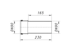 DALLMER Wand-WC-Verlängerungsstutzen, DN 90, 350015 -Bad Zubehörgeschäft dlv 350015 1280x1280