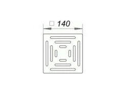 DALLMER Rost E 140, 140 X 140 Mm , 501110 -Bad Zubehörgeschäft dlv 501110 1280x1280