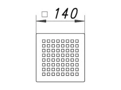 DALLMER Rost Quadra, 140 , 501226 -Bad Zubehörgeschäft dlv 501226 1280x1280