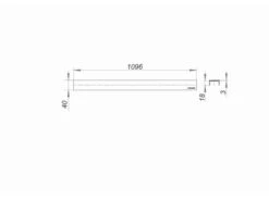 DALLMER Abdeckung CeraLine Design Matt, 1100 Mm, 520685 -Bad Zubehörgeschäft dlv 520685 1280x1280