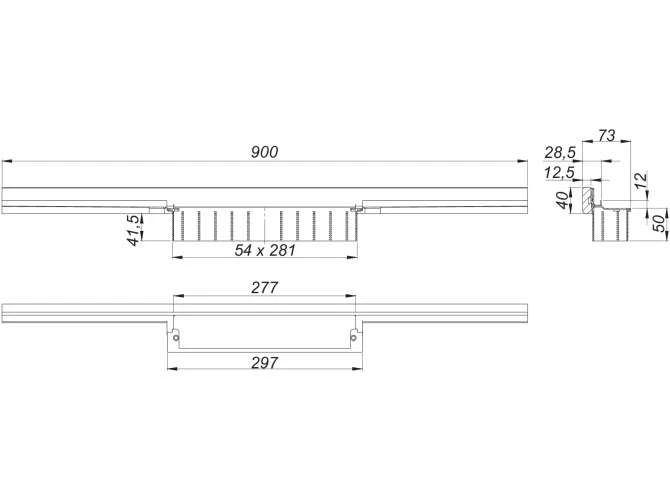 DALLMER Duschrinne CeraWall Individual N, 900 Mm, 536273 2 DALLMER Duschrinne CeraWall Individual N, 900 Mm, 536273 – Bild 2