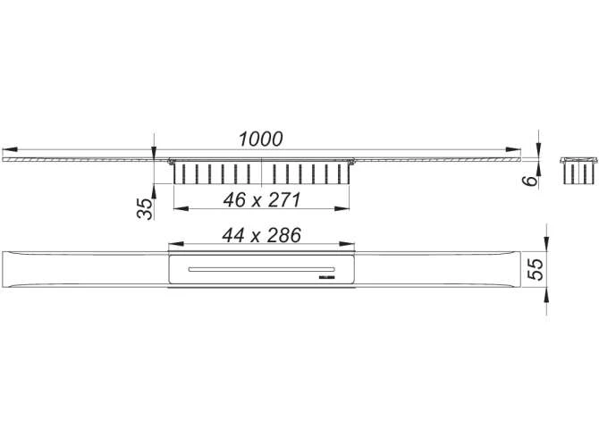 DALLMER Duschrinne CeraFloor Select Edelstahl Poliert, 1000 Mm, 538147 2 DALLMER Duschrinne CeraFloor Select Edelstahl Poliert, 1000 Mm, 538147 – Bild 2