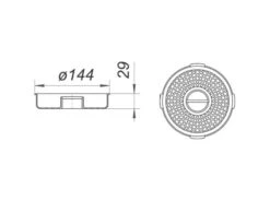 DALLMER Schmutzfang, D: 144 Mm , 591050 -Bad Zubehörgeschäft dlv 591050 1280x1280