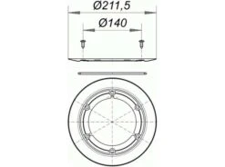 DALLMER Edelstahl-Flanschring S 10 , 839503 -Bad Zubehörgeschäft dlv 839503 1280x1280