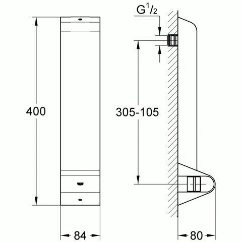 GROHE Freehander® Montageset Für Unterputz-Wandmontage Chrom, 27008000 2 GROHE Freehander® Montageset Für Unterputz-Wandmontage Chrom, 27008000 – Bild 2
