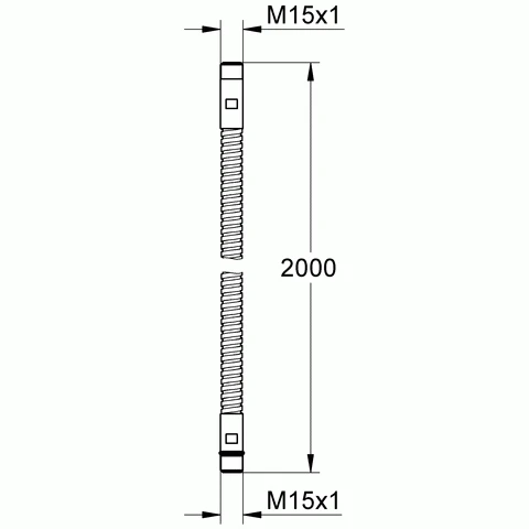 GROHE Relexaflex Metal Metallbrauseschlauch Chrom 28146000 2 GROHE Relexaflex Metal Metallbrauseschlauch Chrom 28146000 – Bild 2