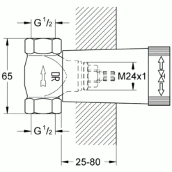 Grohe UP-Ventil-Unterteil, DN 15 (2x 1/2" IG) 29800000 -Bad Zubehörgeschäft fgv29800000 12671845239a05ecf397 1280x1280