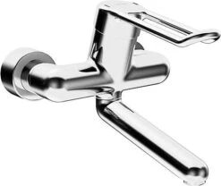 Hansa HANSAMEDIPRO Wasch-/Spültisch-Einhand-Wandbatterie 246 Mm, DN 15 Chrom, 02552205