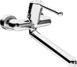 Hansa HANSAMEDIPRO Wasch-/Spültisch-Einhand-Wandbatterie 311 Mm, DN 15 Chrom, 02572206